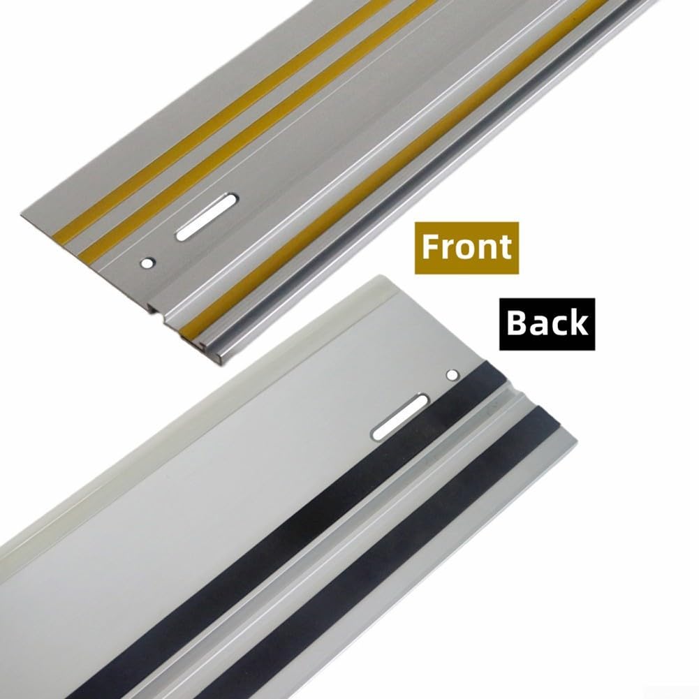 Riel guía de aluminio de 600 mm para sierra de pista y sierra circular, pista guiada extruida para rasgaduras repetibles, cortes biselados y rectos, compatible con XPS01 XPS02 SP6000j TS55