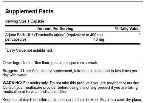 Full Spectrum Arjuna Bark 10:1 Extract 40 mg