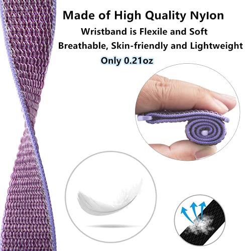 Image of Replacement Kids Band for Gizmo Watch, Breathable Hook Loop Nylon Strap Watch Band with Quick Release Pins Compatible with Verizon Gizmo Watch 2 /1