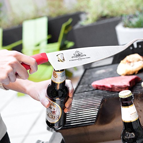 Ergo Chef Myron Mixon Pitmaster BBQ 3 in 1 Grill Tool, Red