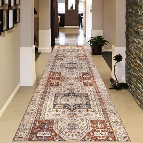 Alfombras de pasillo de cocina lavables y extralargas para protección de suelos 6