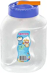 Sanremo - Garrafa Plástica Infantil com Bico Valvulado de 250ml, Linha Gole Gut