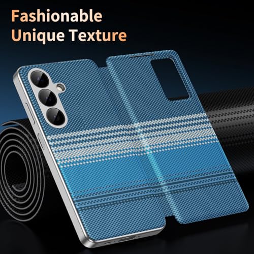 Coque Galaxy S22 Smart View Wallet Case en cuir texturé et folio noir - 4