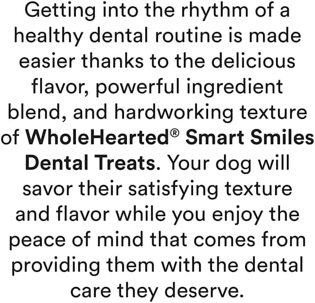 WholeHearted by Petco Smart Smiles Original Flavor Dog Treats 36 oz. Count of 39