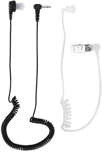 Oído de radio para aplicación de la ley, 0.138in mono escucha solo vigilancia tubo acústico auricular antiradiación para radio, para MP3  teléfono