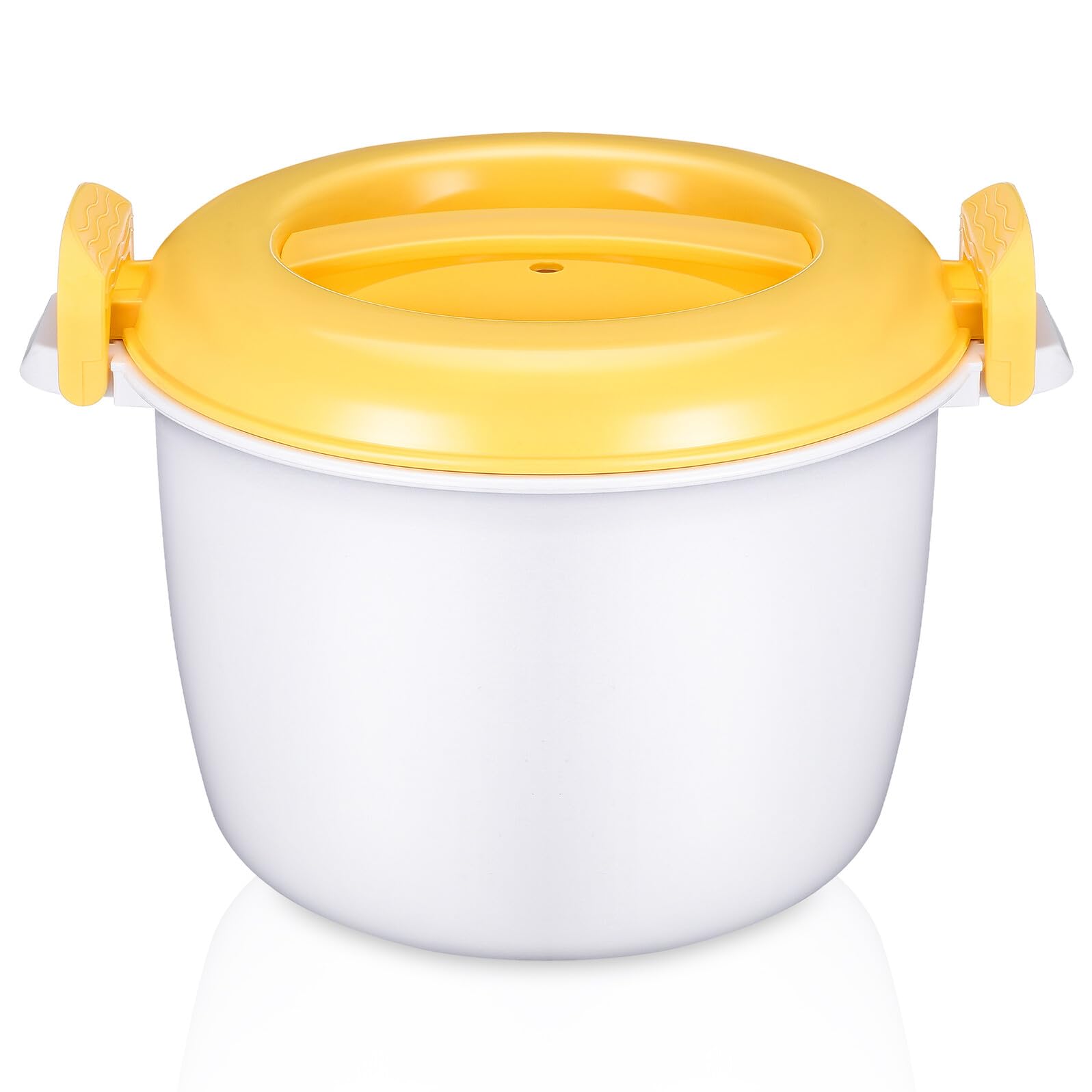 Microwave Rice Cooker Small Size 20x11 5cm Multi-function Rice Maker for Microwave Oven Yellow Food Container for Home