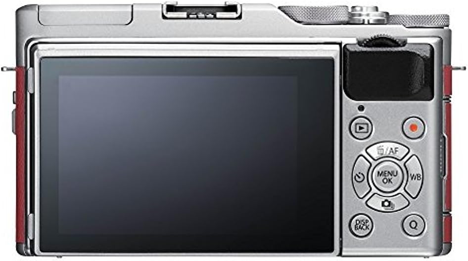 Rear view of Fujifilm X-A5 camera showing LCD and control buttons
