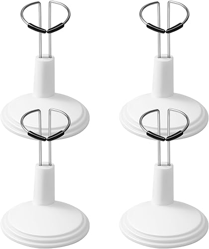 Miniatura 1 de Gadpiparty 4 soportes ajustables para muñecas, soporte de exhibición de metal de 5.9 pulgadas para figuras de acción, BJD, muñecas de anime, marco