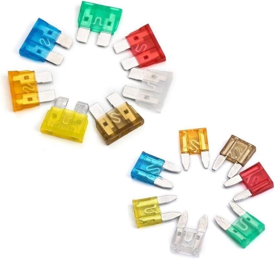 Fuses and Accessories for Car 242Pcs Assorted Car Blade Fuses with Clip Auto Standard Mini Fuse Boat Motorcycle Fuse 5A/7.5A/10A/15A/20A/25A/30A with Box