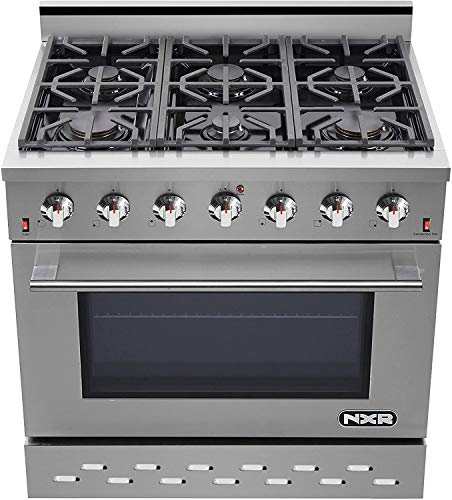 Nxr 36" 5.5 Cu.ft Pro-Style Propane Gas Range With Capacity Convection Oven, Stainless Steel Sc3611Lp #TOP3