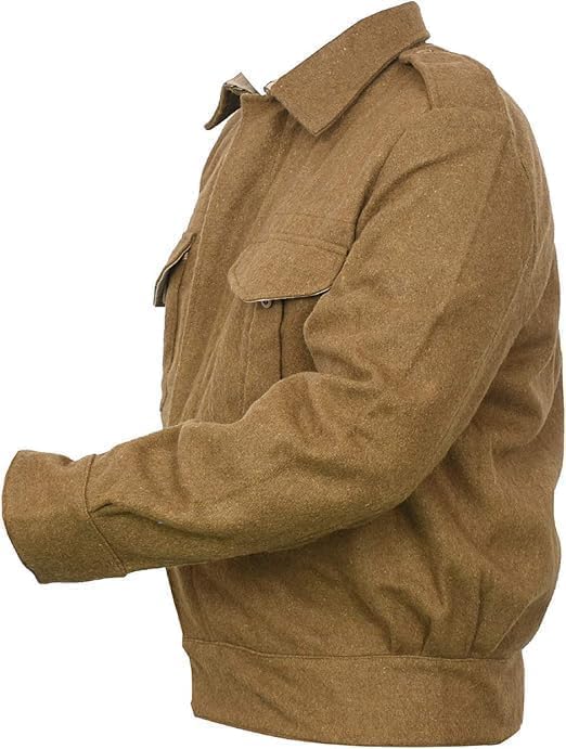 Vintage Style WW2 British 1937 Battle Dress Wool Tunic – Military Reenactment Uniform