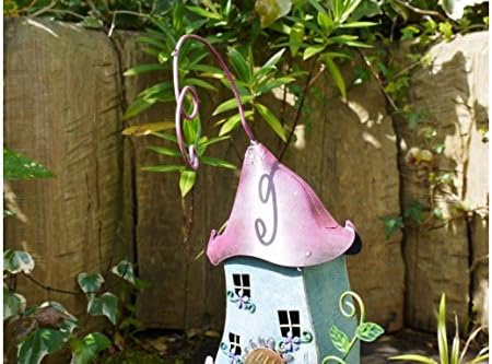 Brown & Ginger The Secret Garden Fairy Ornaments Hand Painted Miniature Metal Garden Decorations (Treehouse)