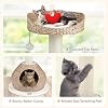 PETSITE 28-inch Modern Cat Tree, Small Cute Cat Tower Sisal Scratching Post, Hand-Made Wicker Condo and Top Perch, Interative Dangling Ball, Ideal for Indoor Cats