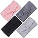 Produktbild Stirnband Damen - Damen Stirnbänder,Elastische Weiche Stirnband Sport Head Wrap,Haarband mit Schleife Weich Verdreht Baumwolle bandana kopftuch Wickeln Niedlich 4 Stück