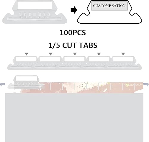 Miniatura 3 de Carpetas colgantes decorativas, archivador, tamaño carta con pestaña ajustable de corte 15, duradero, 6 diseños lindos surtidos, 12 piezas por caja