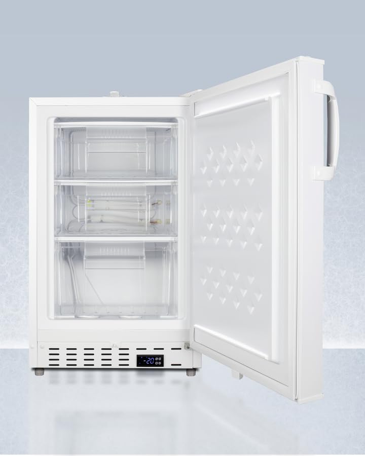 Accucold 20” Freezer, 2.47 cu.ft. Capacity, Undercounter, Built-in, Breakroom, ADA Compliant, -25°C Storage, White - ADA305AFLHD (Left Handed Door Swing) on Fridge.com
