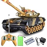 El tanque de RC características incrementa las funciones de movimiento, se mueve hacia adelante y hacia atrás, girando a la izquierda y la derecha, haciendo un total de 360 ​​°, 330 ° que gira en torno a su torreta.Además, puede participar en una batalla interactiva emocionante.