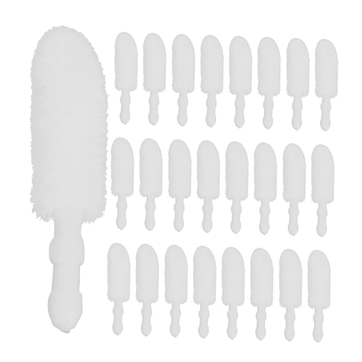 500pcs Lip Brush Replacement Heads Flocking Makeup Brush Parts Lip Makeup Supplies Tools