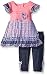 Nannette Little Girls' 2 Piece Eyelash Lace and Pleated Chiffon Legging Set