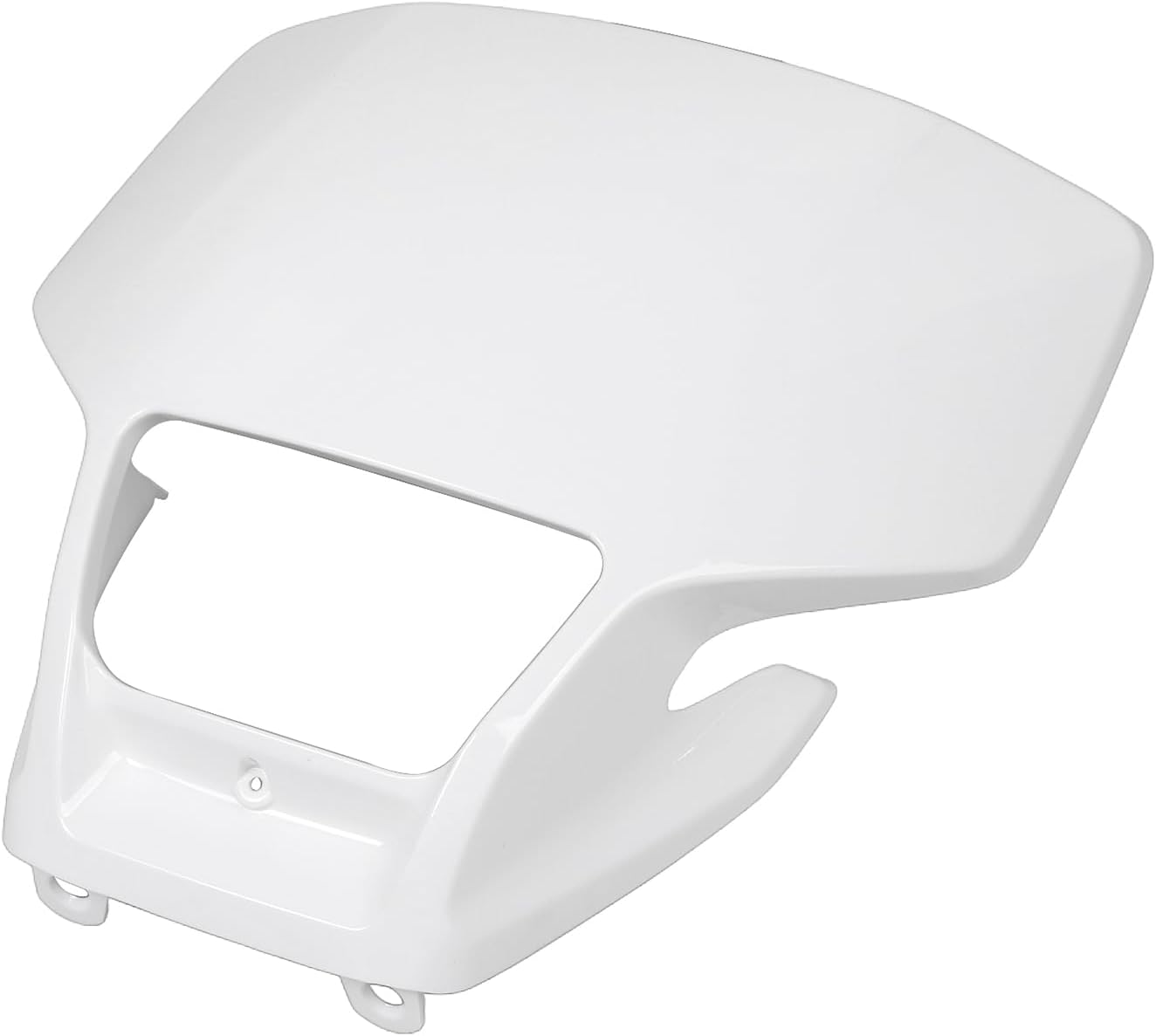 White ABS Headlight Headlamp Cover Visor Plate Set For Honda CRF250X 2004-2007 CRF450X 2005-2007