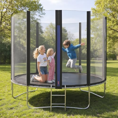 WoRaum Trampoline Ø 305 cm avec Filet et Échelle