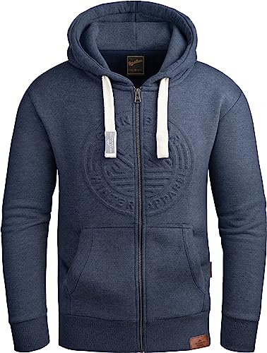 Preisvergleich Produktbild Grin&Bear Hoodie Herren Sweatshirt GEC601 Navy Melange L
