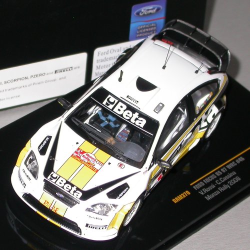 ixo 1:43 2008 Ford Focus Rs 07 WRC Monza Rally Rossi/Cassina