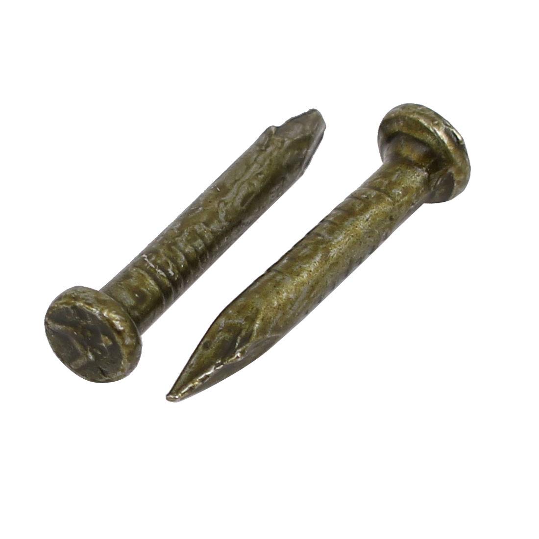 Aexit Fiber Concrete fastener Cement Wall Carbon Steel Point Tip Wire Nails 2.8mmx20mm 500PCS Model:76as548qo633