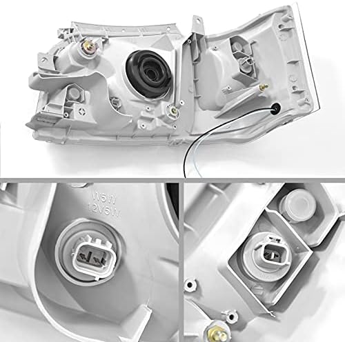 Amazon | ハイエース 200系 1型 2型 クリスタル ヘッドライト オレンジ ...