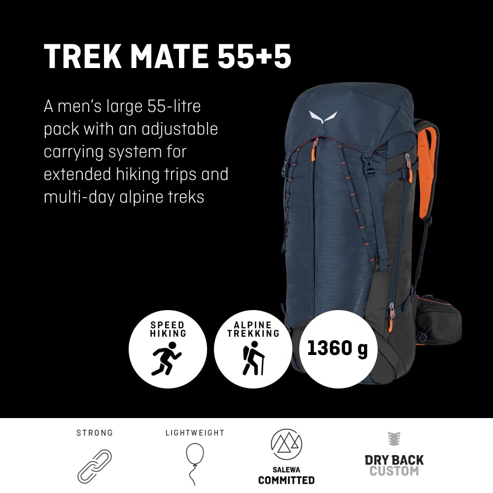 Salewa Trek Mate 55+5L-Rucksack Herren