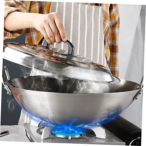 Wok de acero inoxidable para cocinar práctico 32 cm miniatura 7
