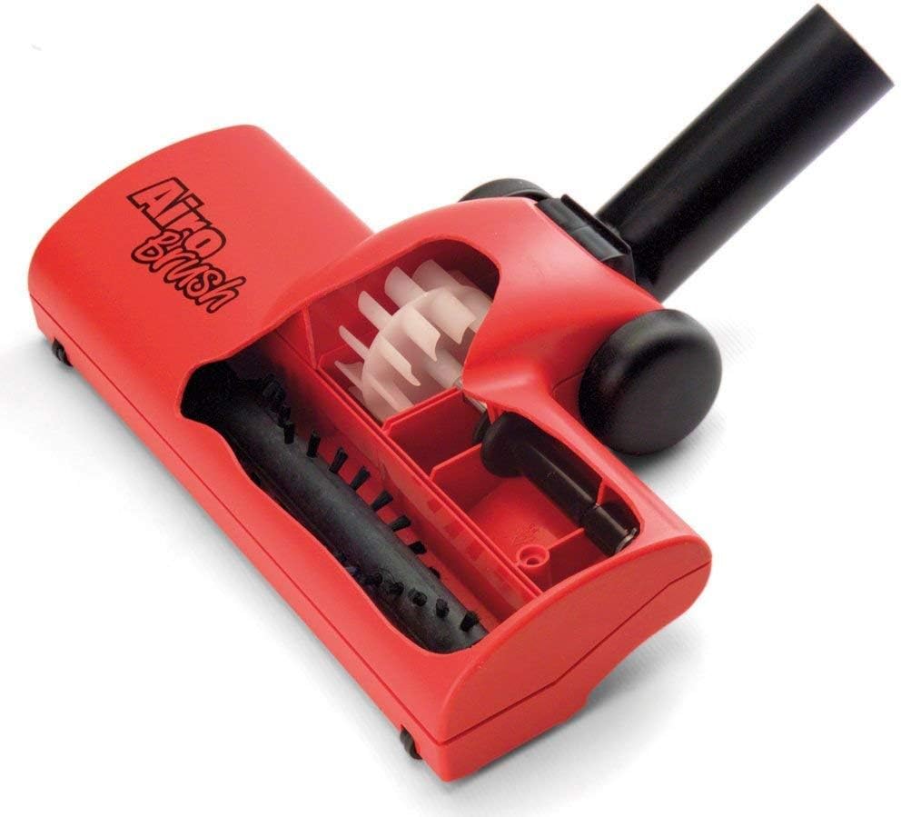 Internal view of the AirBrush floor tool showing the brush mechanism