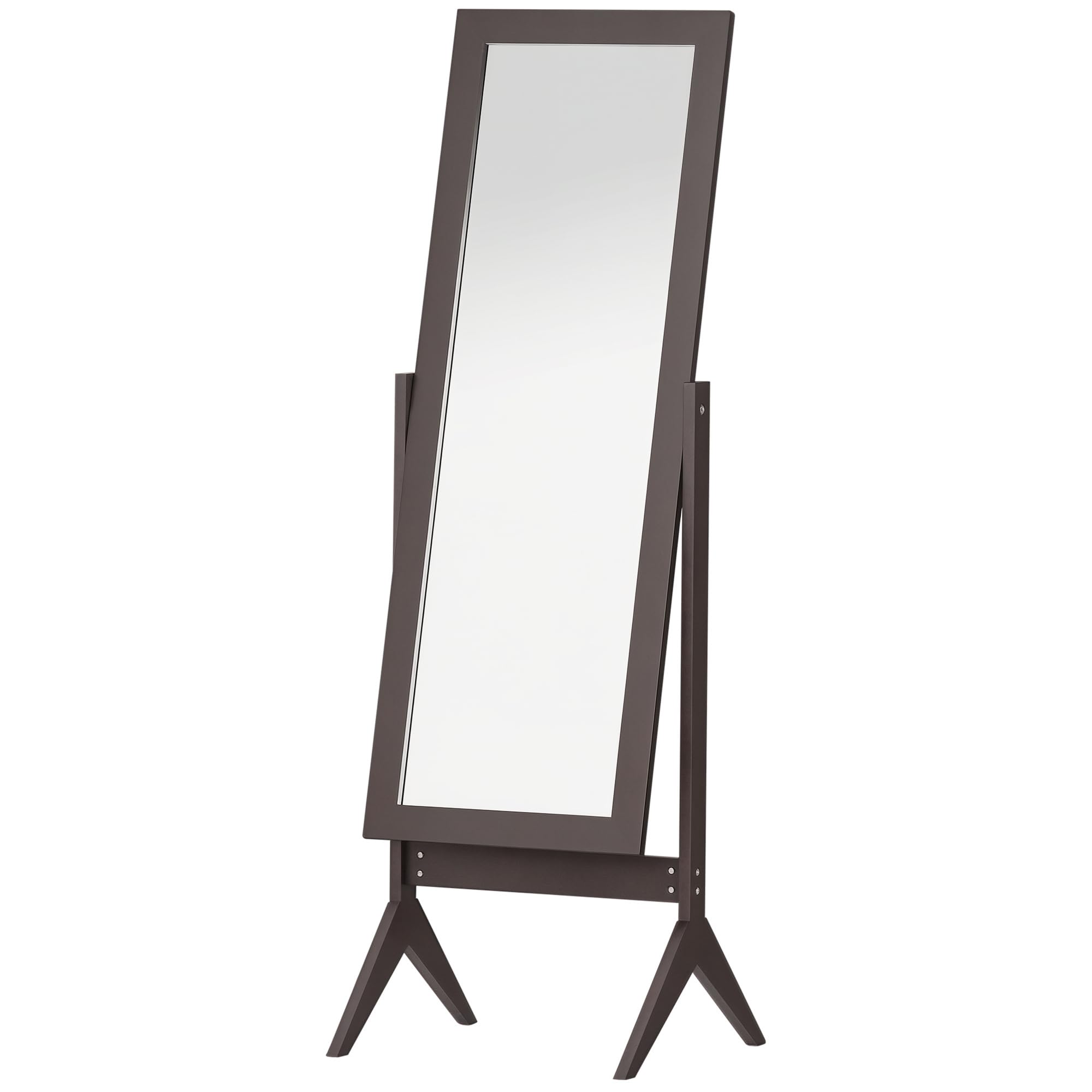 homcom miroir plein-pied inclinaison
