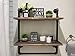 Industrial Bathroom Shelves Wall Mounted 2 Tiered,Rustic 24in Pipe Shelving Wood Shelf With Towel Bar,Black Farmhouse Towel Rack,Metal Floating Shelves Towel Holder,Iron Distressed Shelf Over Toilet