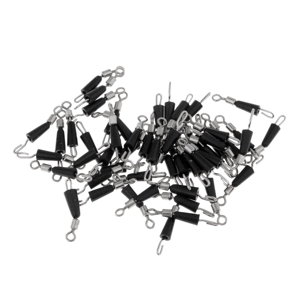 bnf® 50pcs Quick Change Fishing Swivels Clips Pins Fast Link Line Connector M | Fishing | Terminal Tackle | Swivels & Snaps-image-46