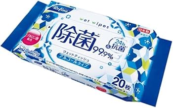 Amazon.co.jp: リファイン 24時間抗菌 アルコール 除菌 大判 ウェット