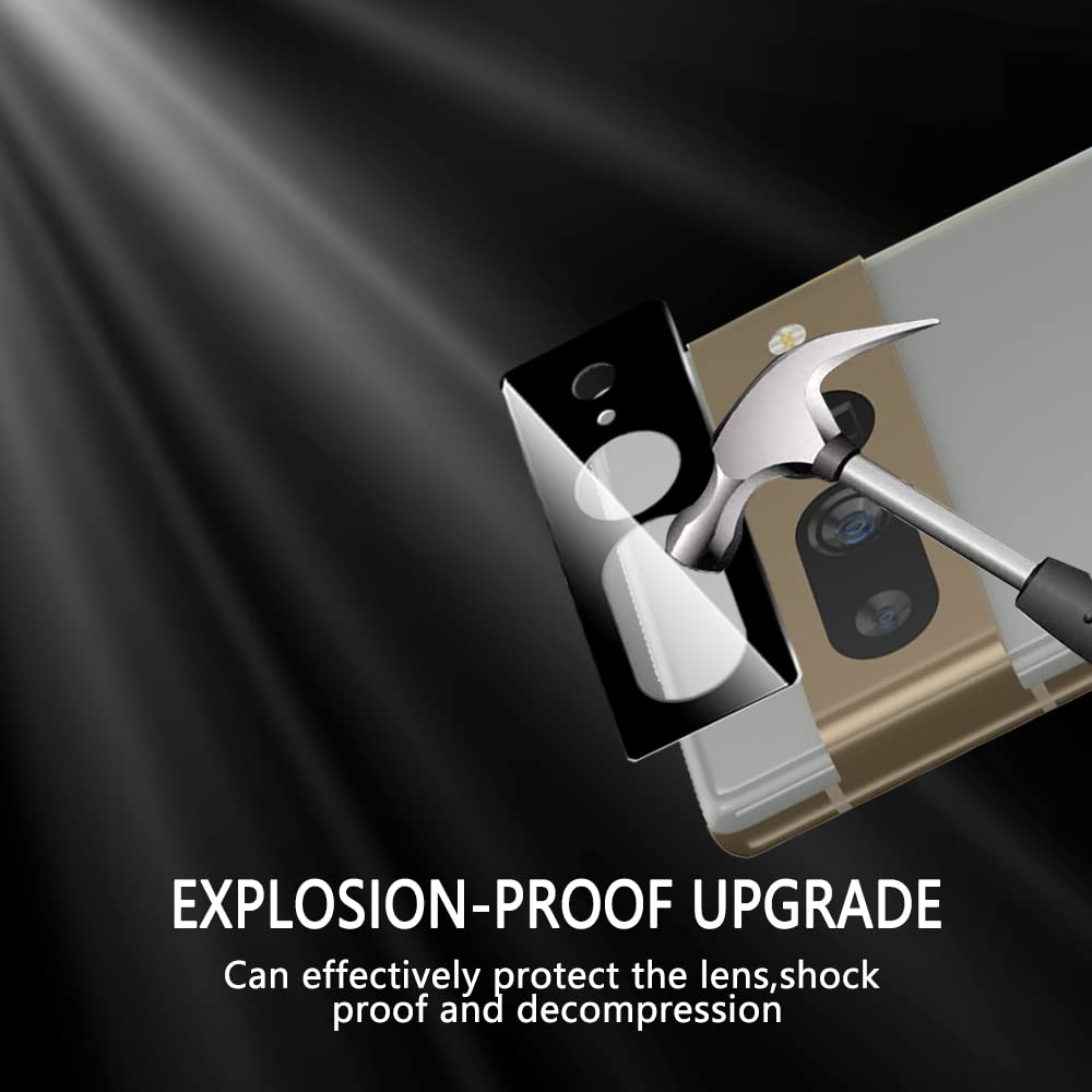 Yiunssy [3 Pezzi Pellicola Fotocamera Per Google Pixel 7 Pro, Alta Definizione/Resistente Ai Graffi/,Protettore Lente In Vetro Temperato Per Google Pixel 7 Pro - Foto 9