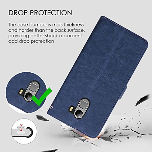 Image of Flip Cover Back Case for Lenovo K4 Note | Premium Leather Finish | Inbuilt Pockets & Stand | Flip Cover Back Case for Lenovo K4 Note (Blue)