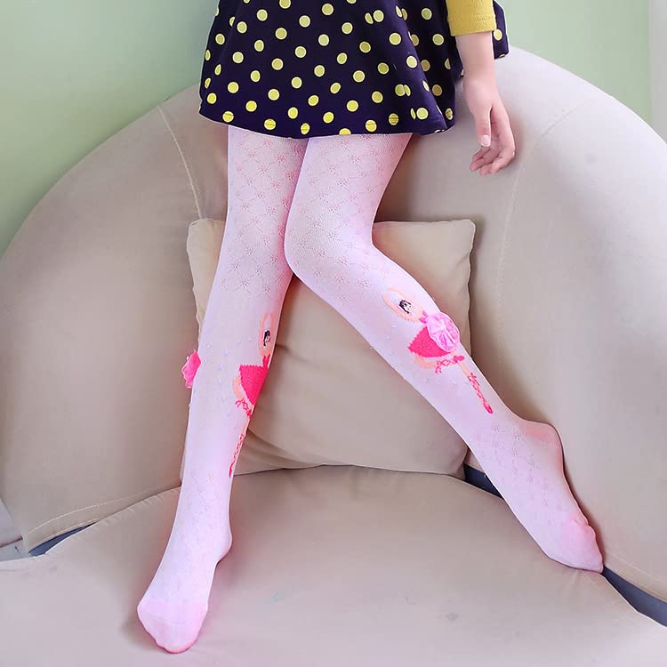 Pack of 3 Girls Ballet Dance Tights 1-9T Toddler Princess Cotton Footed Legging Infant Stocking Pantyhose2