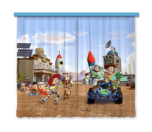 AG Design Heroes of Toy Story in the City Disney Curtains for...