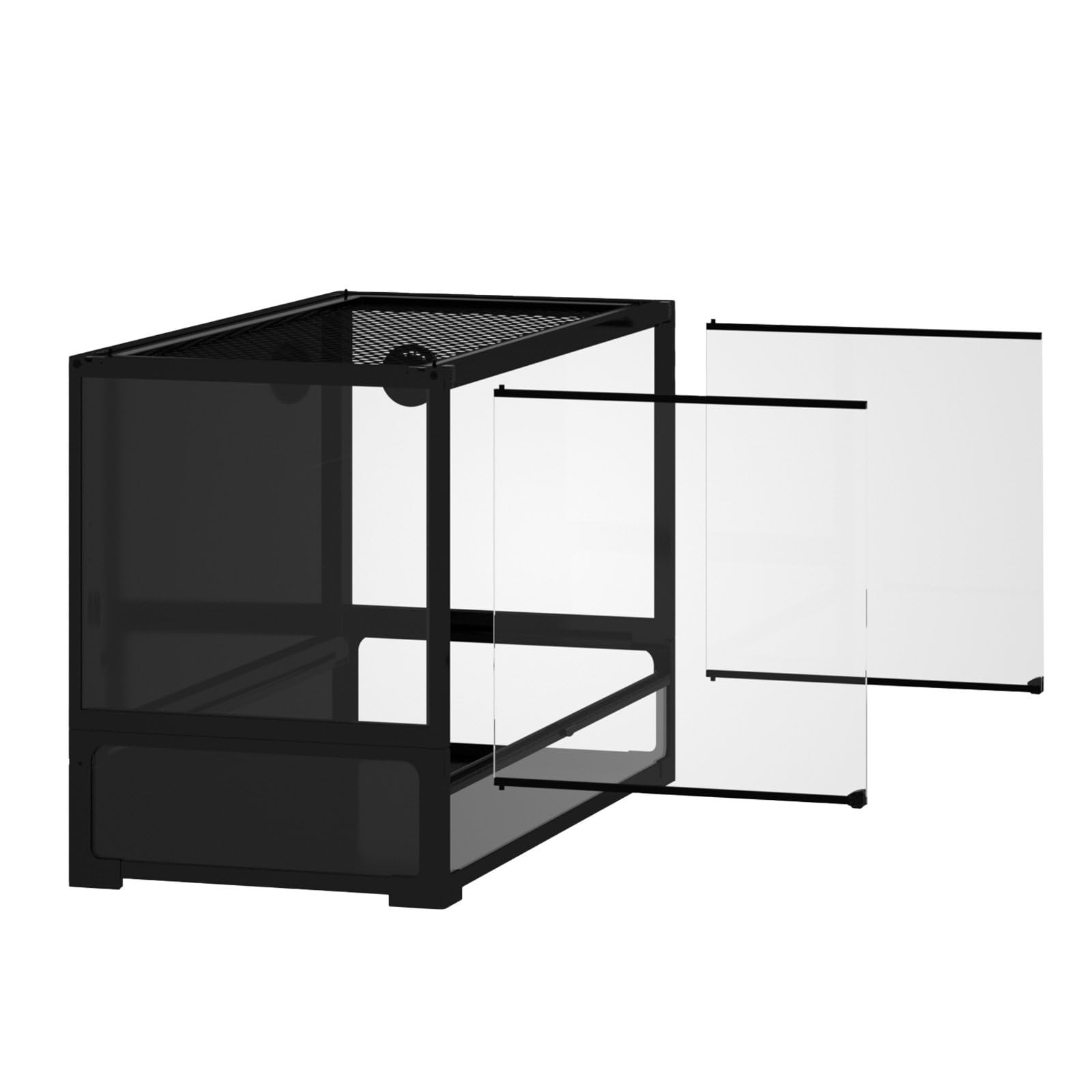 ReptiZoo Terrario de cristal Easy-Build (45 x 45 x 32 cm), se puede enviar (NRK0116)