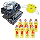 Beschreibung: kompakt und leicht zu tragen. Geeignet zum Kocher. Harte Emaille beschichtet Endpunkt. Ideal für Garten, Terassen, Picknick, Ersatzkocher bei Energieausfall, Balkon und Camping oder Angeln. Metallgehäuse. 1,3 kW Leistung Keramik Brenner. Schwenk Körper. Clip in Gas-Kanister für Portabilität. CE-Verifizierung. einfach zu bedienbare Zündschloss. Piezozündung. Gasflasche ist ist einfach auswechselbar. inkl. Aufsatz.