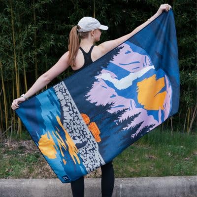 Image of Sprints Athletic Running Towel, Full-Sized, Car Seat Cover - Performance Microfiber (Yosemite)