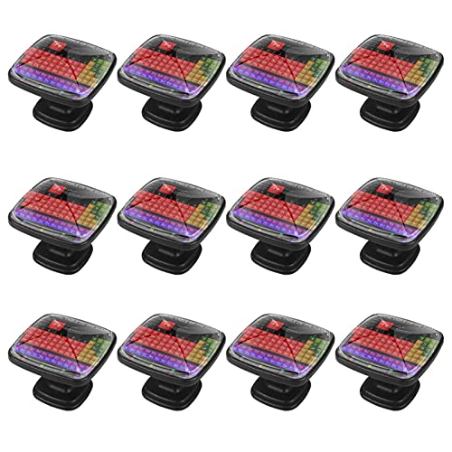 12 paquetes de pomos de mango cuadrado tabla periódica educativa de los elementos