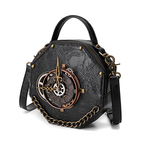 Valentoria Messenger Bag Leather Retro Briefcase Steampunk Crossbody Shoulder Purse Satchel For Women Lolita Gothic Medieval Renaissance Festival Costume Accessories thumb #7