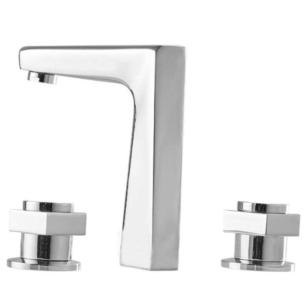 Robinet de lavabo en laiton chromé mélangeur haut de gamme 3 trous pour vasque