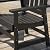 VICLLAX 7 Pieces Patio Dining Set for 6, All Weather HDPE 67" Rectangle Patio Table with 2" Umbrella Hole and 6 Outdoor Dining Chairs for Lawn Garden, Black Outdoor Dining Set