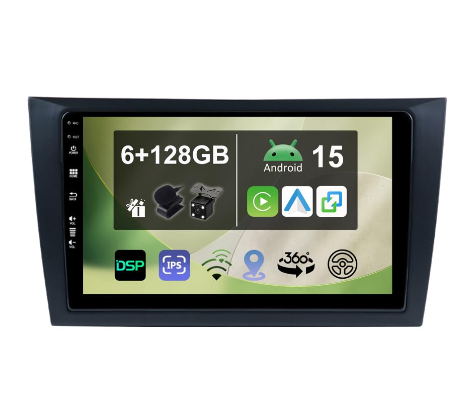 Autoradio Android pour Golf 6 Golf VI avec GPS tactile écran IPS 9 pouces et Mirror Link USB