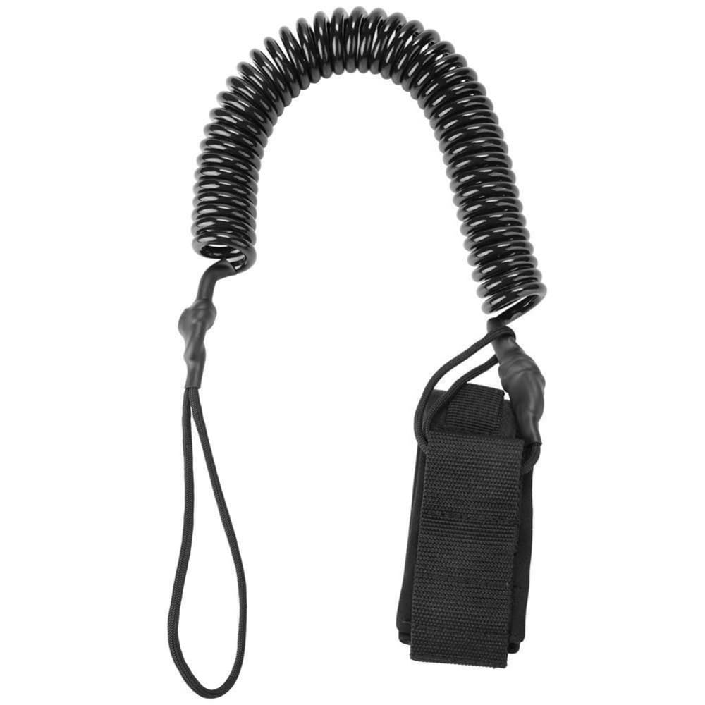 LZM-DIEWLEI Surfboard Leash TPU Bodyboard Leash Premium Surfboard Legrope Coiled Footstrap Retractable Board Security Leashes for Shortboard, Longboard, Paddleboard