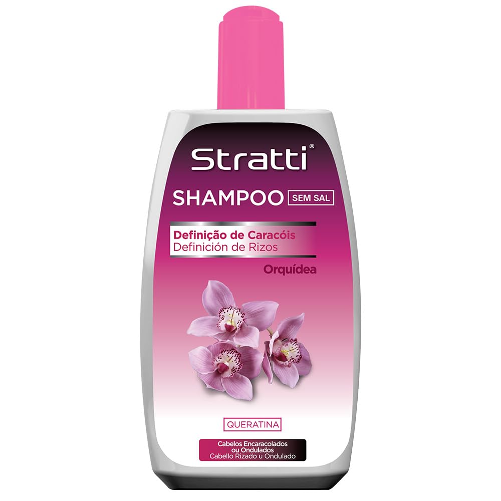 Pack Mantenimiento Stratti Orquídea & Keratina con Colágeno 6 productos - Champú sin sal + Mascarilla + Acondicionador + Crema de peinar + Carga de tratamiento + Gorra térmica